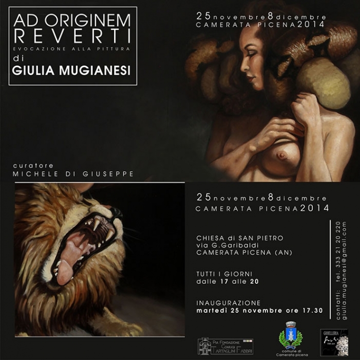 Ad Originem Reverti - mostra personale di Giulia Mugianesi - 25 novembre 2014, Camerata Picena (AN)
